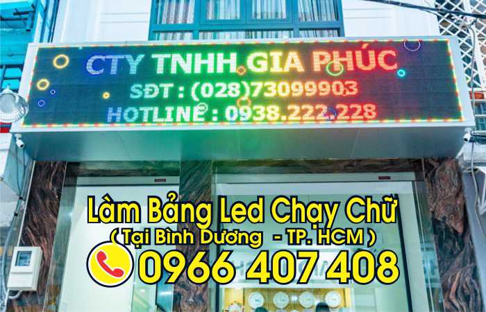 làm bảng led chạy chữ tại bình dương giá rẻ - bảng hiệu led chạy chữ bình dương