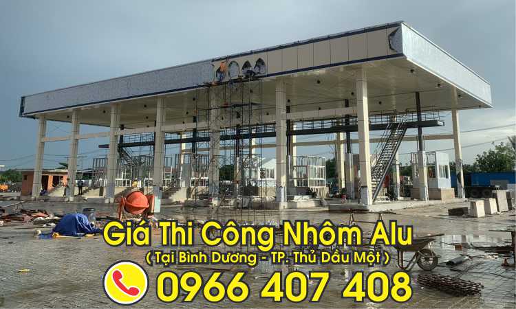 thi công nhôm alu tại bình dương giá rẻ - giá bảng hiệu alu chữ nổi bình dương