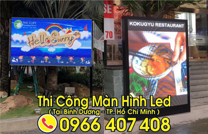 Công ty làm màn hình led ngoài trời tại bình dương - Liên Hệ: 0966.407.408 Công ty làm màn hình led ngoài trời tại bình dương