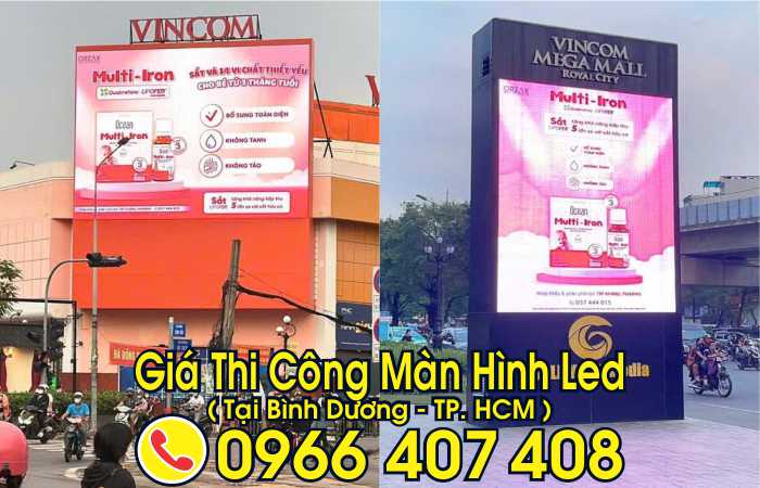làm màn hình led tại bình dương giá rẻ - giá màn hình led bình dương