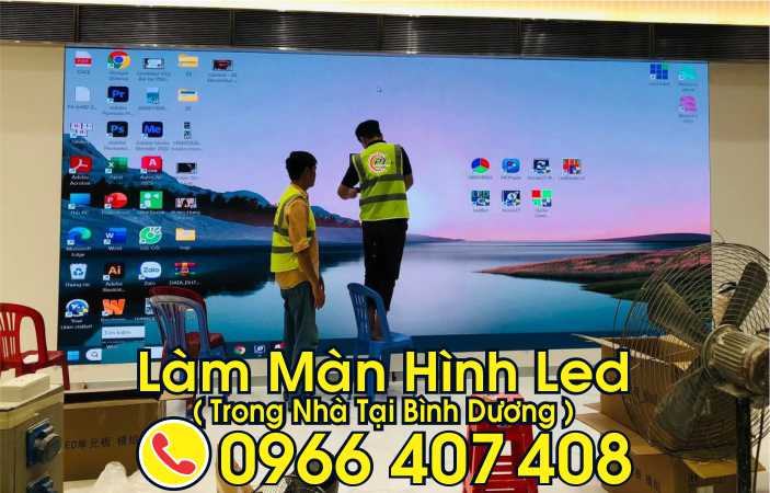 thi công màn hình led tại bình dương , màn hình trong nhà - làm màn hình led tại bình dương giá rẻ