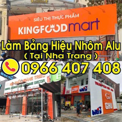làm bảng hiệu nhôm alu tại nha trang giá rẻ
