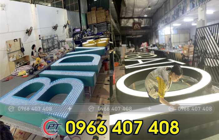 thi công bảng hiệu quảng cáo - gia công và sản xuất