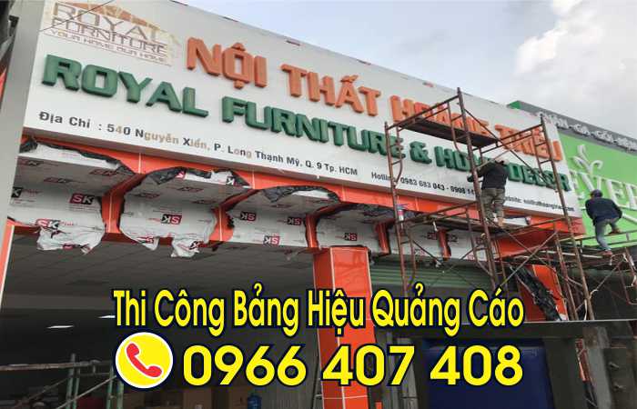 thi công bảng hiệu quảng cáo - thi công bảng hiệu