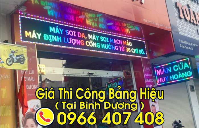giá thi công bảng hiệu bình dương - thi công bảng hiệu quảng cáo tại bình dương