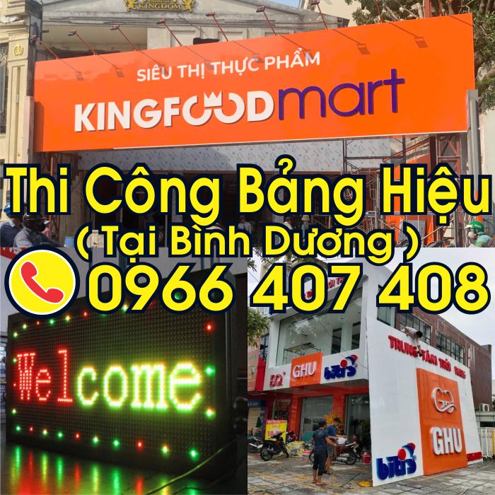giá thi công bảng hiệu bình dương