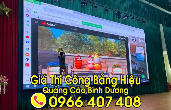 thi công bảng hiệu quảng cáo bình dương