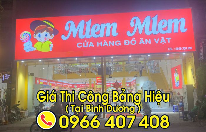 thi công bảng hiệu quảng cáo tại bình dương - giá thi công bảng hiệu bình dương