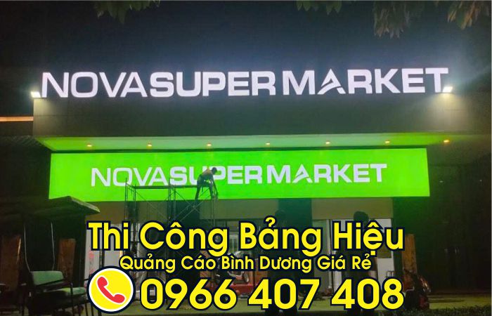 thi công bảng hiệu tại bình dương giá rẻ - thi công bảng hiệu quảng cáo bình dương - giá thi công bảng hiệu bình dương