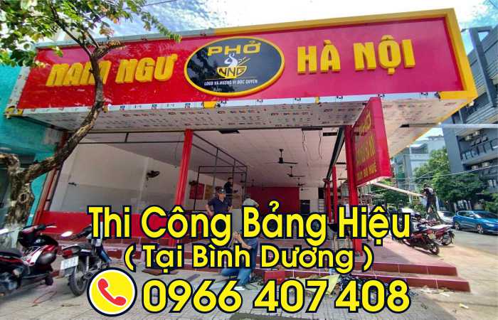 thi công bảng hiệu tại bình dương giá rẻ
