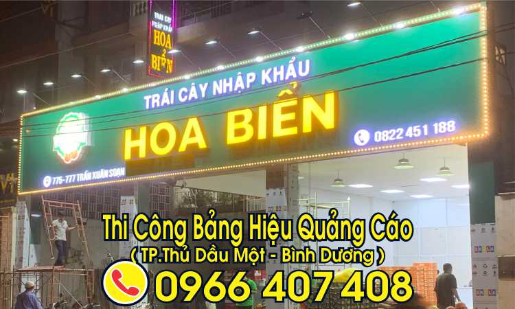 thi công bảng hiệu tại bình dương