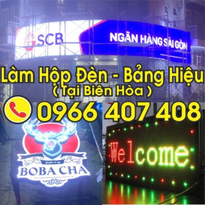 giá hộp đèn bảng hiệu tại biên hòa