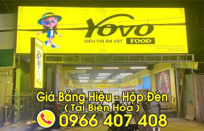 giá hộp đèn bảng hiệu tại biên hòa - làm bảng hiệu hộp đèn tại biên hòa