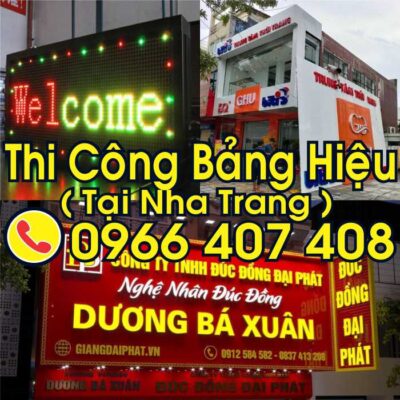 giá thi công bảng hiệu nha trang