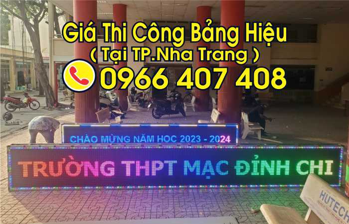 giá thi công bảng hiệu nha trang - thi công bảng hiệu quảng cáo tại nha trang