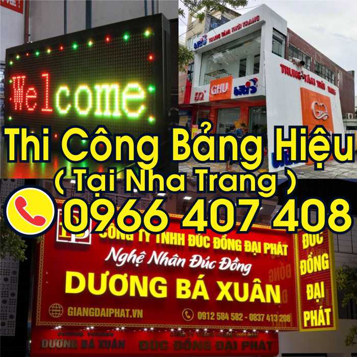 giá thi công bảng hiệu nha trang
