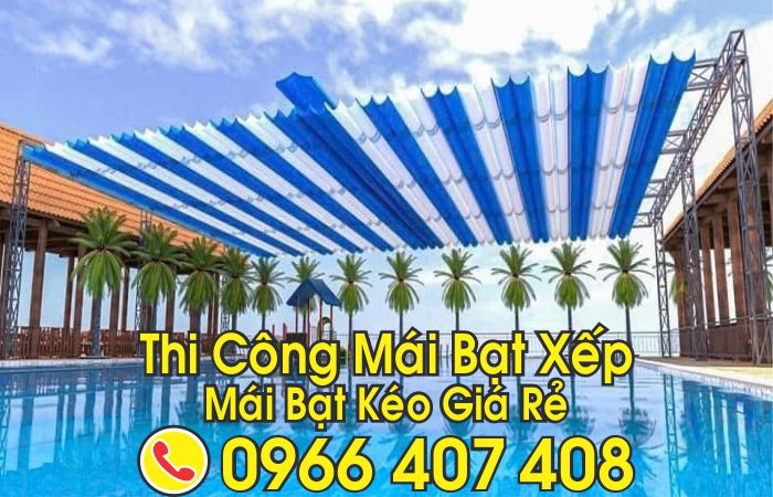 giá thi công mái bạt xếp bạt kéo - thi công mái bạt xếp bạt kéo giá rẻ - thi công mái xếp bạt kéo tại hồ chí minh