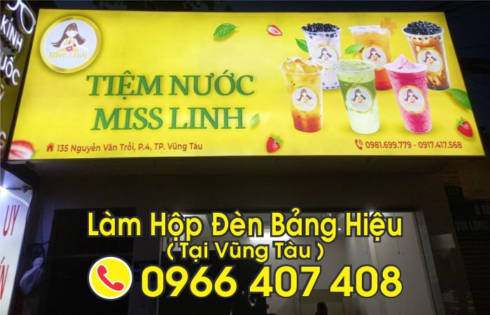 làm hộp đèn bảng hiệu tại vũng tàu giá rẻ