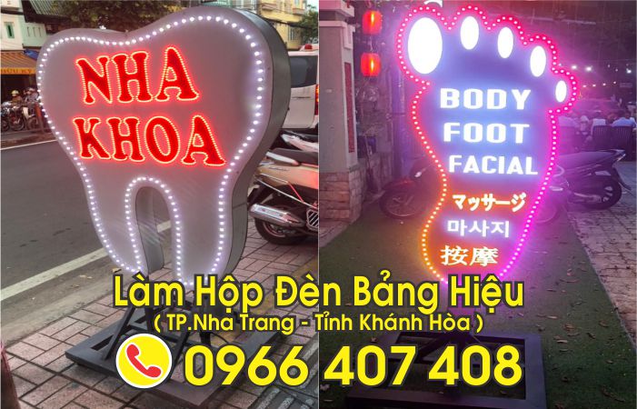 làm hộp đèn tại nha trang