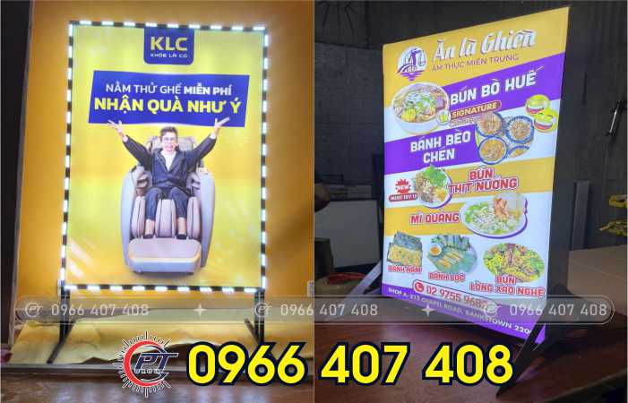 làm hộp đèn tại vũng tàu - giá hộp đèn bảng hiệu tại vũng tàu