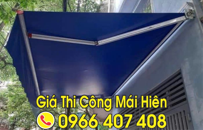 làm mái xếp mái hiên mái kéo