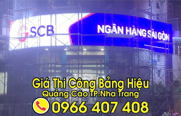 thi công bảng hiệu quảng cáo tại nha trang - giá thi công bảng hiệu nha trang