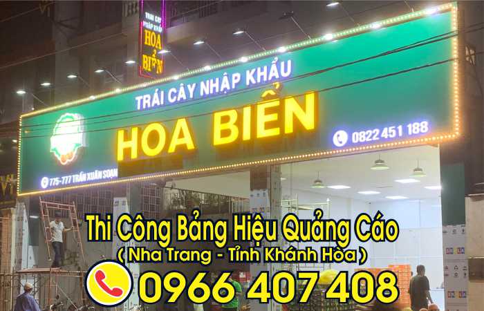 thi công bảng hiệu tại nha trang