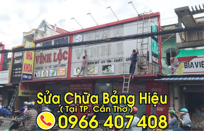 sửa chữa bảng hiệu tại cần thơ - sửa bảng hiệu đèn led tại cần thơ