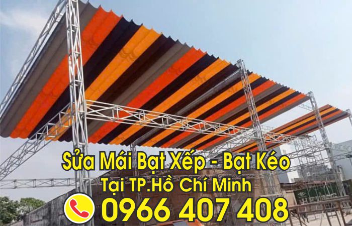 sửa mái bạt xếp bạt kéo tại hồ chí minh