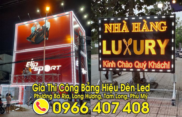 bảng hiệu đèn led tại vũng tàu - giá bảng hiệu đèn led vũng tàu