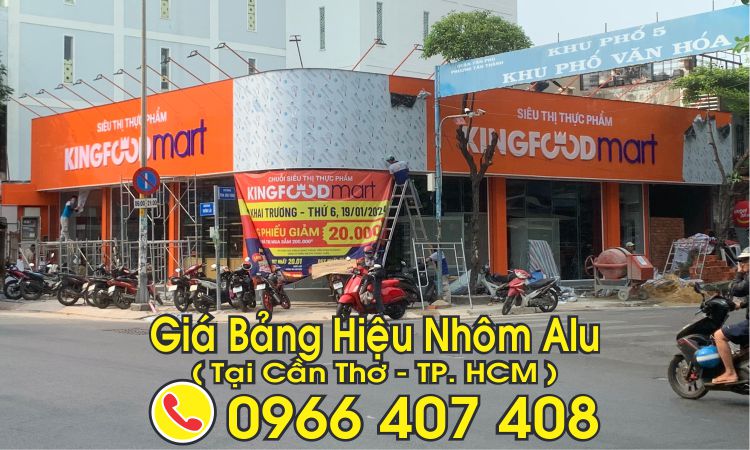 giá bảng hiệu alu chữ nổi cần thơ - tp. cần thơ