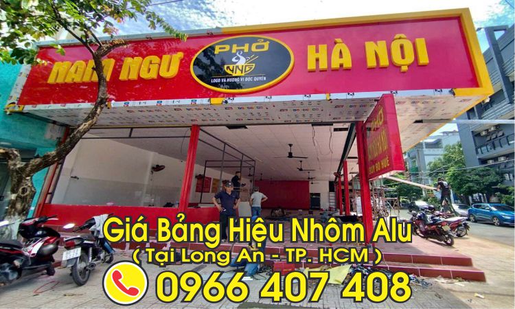 giá bảng hiệu alu chữ nổi long an - phường long an