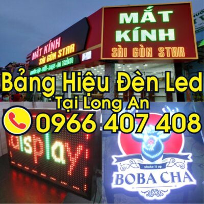 giá bảng hiệu đèn led long an