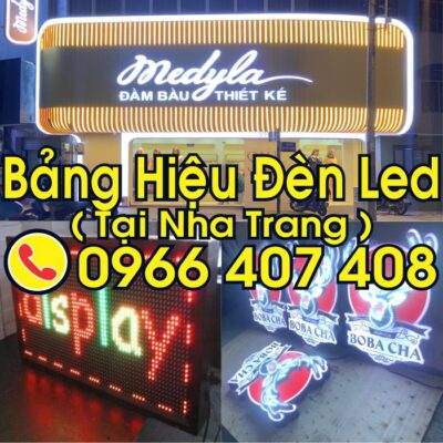 giá bảng hiệu đèn led nha trang