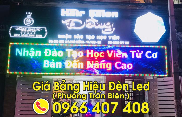 giá bảng hiệu đèn led trấn biên - phường trấn biên