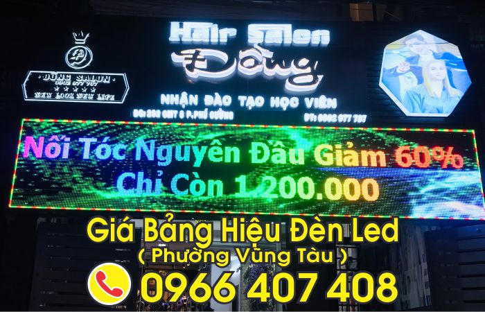 giá bảng hiệu đèn led vũng tàu - phường vũng tàu