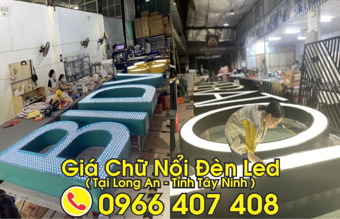 giá chữ nổi mica inox long an - tỉnh tây ninh