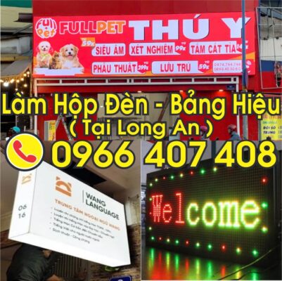 giá hộp đèn bảng hiệu tại long an