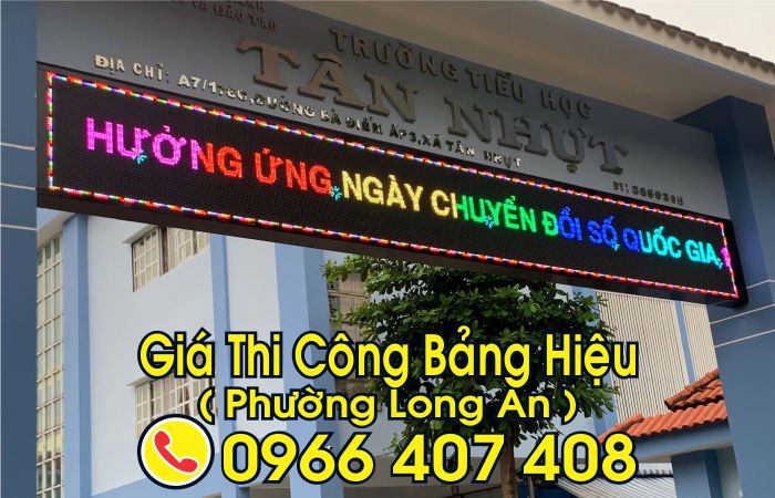 giá thi công bảng hiệu long an - phường long an