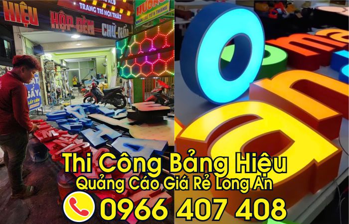 giá thi công bảng hiệu long an - thi công bảng hiệu quảng cáo tại long an