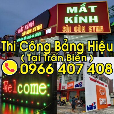 giá thi công bảng hiệu trấn biên