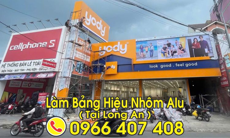 làm bảng hiệu nhôm alu tại long an giá rẻ