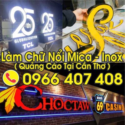làm chữ nổi quảng cáo tại cần thơ giá rẻ