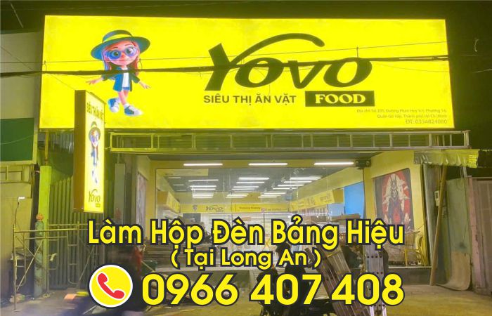 làm hộp đèn bảng hiệu tại long an giá rẻ