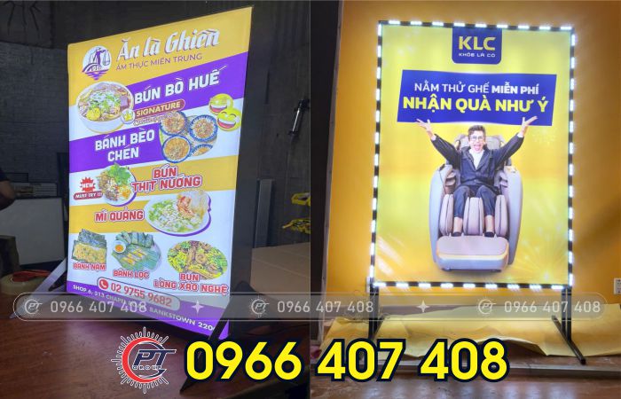 làm hộp đèn tại cần thơ - giá hộp đèn bảng hiệu tại cần thơ