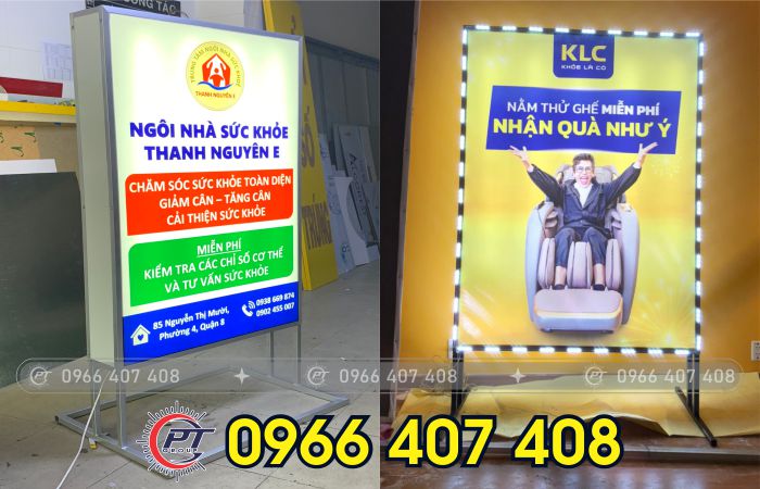 làm hộp đèn tại long an - giá hộp đèn bảng hiệu tại long an