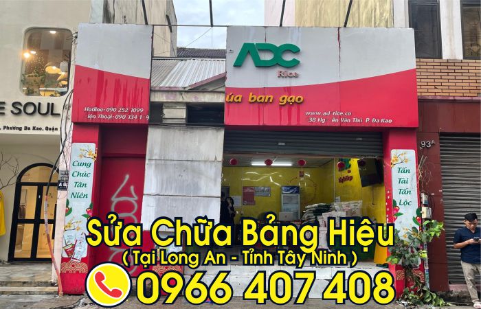 sửa chữa bảng hiệu tại long an - phường long an