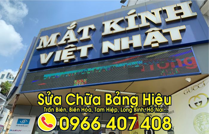 sửa chữa bảng hiệu tại trấn biên - sửa bảng hiệu đèn led tại trấn biên - sửa màn hình led tại trấn biên