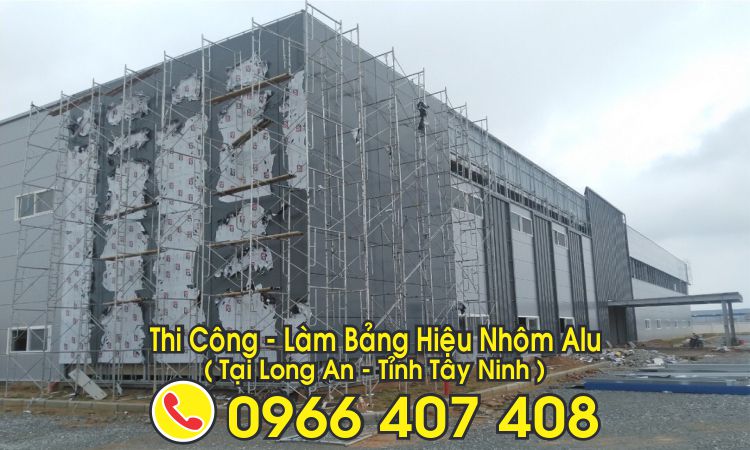 thi công alu tại long an - giá bảng hiệu alu chữ nổi long an - làm bảng hiệu nhôm alu tại long an giá rẻ