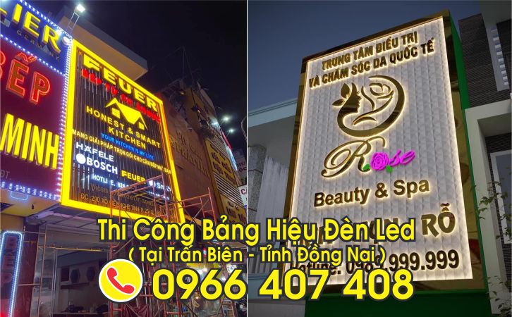thi công bảng đèn led tại trấn biên - giá bảng hiệu đèn led trấn biên - làm bảng hiệu đèn led tại trấn biên giá rẻ